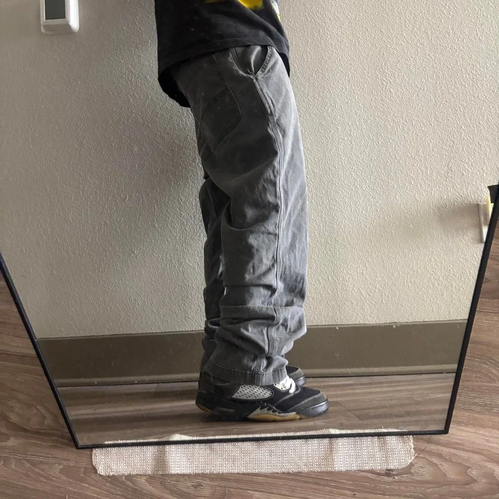 Vintage Y2K/2000s Grey Carhartt Workwear Skater Carpenter Pants! 35x31